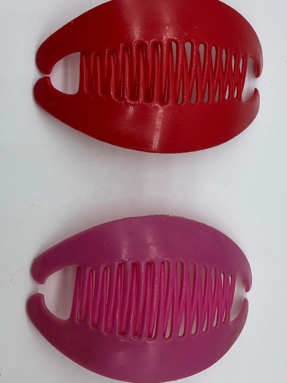Vintage Red and Pink Banana Comb